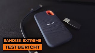 SanDisk Extreme Portable SSD Review  die SCHNELLSTE SSD für Videofilmer [upl. by Dympha]