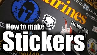 Stickers  How to make real vinyl stickers  HD [upl. by Roxane]