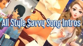 All Style Savvy Song Intros 20082017 [upl. by Naujik266]