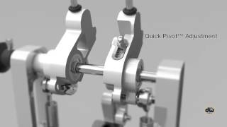 DW MDD Machined Direct Drive Double Pedal Features Animation [upl. by Lhadnek]