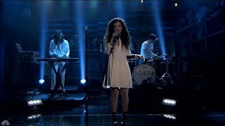 Lorde  Royals Live at The Tonight Show Starring Jimmy Fallon [upl. by Lednik]