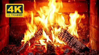 🔥 FIREPLACE Ultra HD 4K Fireplace with Crackling Fire Sounds Fireplace Burning Fire Background [upl. by Tnomed]