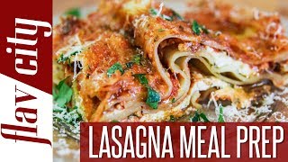 How To Make The Best Vegetarian Lasagne Recipe  Meal Prep For The Week [upl. by Sterne]