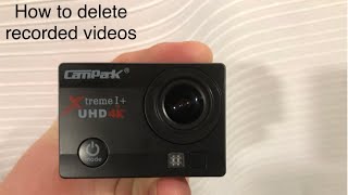 How to delete videos off a “Campark Xtreme I UHD 4K” [upl. by Acsot61]