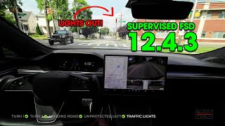 Driving With Teslas FSD 1243  Quick First Impressions [upl. by Maillil]