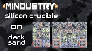 Mindustry schematic  Silicon Crucible dark sand [upl. by Eelak]