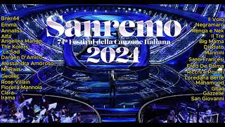 TUTTE le canzoni di SANREMO 2024 in 2 minuti mashup [upl. by Annairdna101]