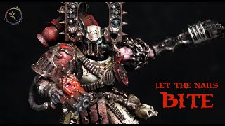 KHARN THE BETRAYER  Painting the BLOODIEST space marine in WARHAMMER [upl. by Delmor]