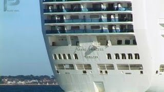 Giant Cruise Ships Leaving Southampton  Plato Video [upl. by Sculley]