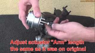 How to change Turbocharger wastegate actuator [upl. by Ellered]