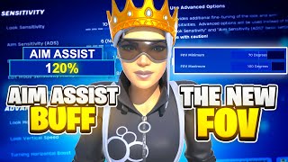 Huge Aim Assist Buff  FOV Update In Fortnite  Best Controller Settings for Linear amp Exponential [upl. by Iruam500]