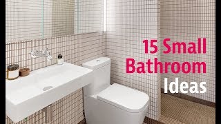 15 Small Bathroom Ideas [upl. by Ariahaj]