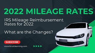 2022 Standard Mileage Rates Updated for Business Use of Vehicles [upl. by Cirilla]