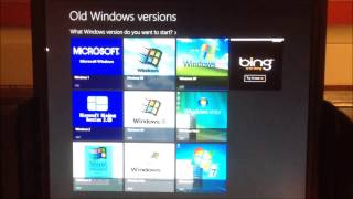 Windows 8 Apps Old Windows Versions [upl. by Ecnerewal]