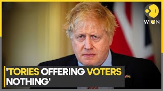 UK Former PM Boris Johnson says Tories under Sunak drifting to defeat  World News  WION [upl. by Atikan]