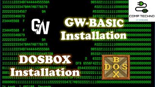 DOSBOX and GWBASIC Installation in Windows 10 [upl. by Gunar]