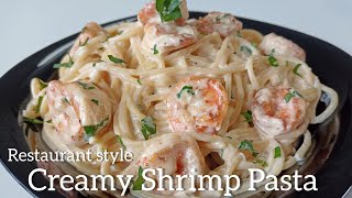 Creamy Prawn Pasta  Shrimp Alfredo Pasta Recipe  Easy amp Quick  Cook amp Enjoy [upl. by Ardena]