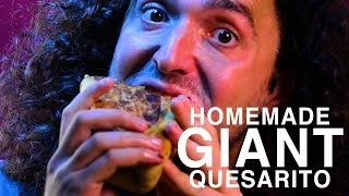 ASMR Eating GIANT Beef Bean and Cheese Burrito AKA Taco Bell QUESARITO 먹방 [upl. by Wallach]