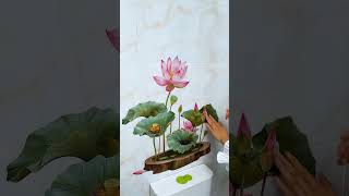 The Lotus Charmquot selfadhesive painting is aesthetically pleasing in the bathroom and the smooth [upl. by Einaej]