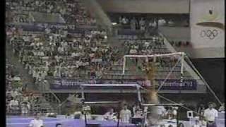 Li Li  1992 Olympics EF  Uneven Bars [upl. by Zanas]