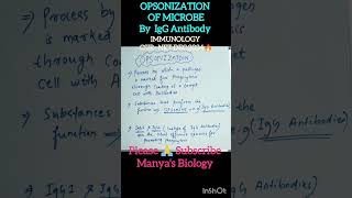 Learn OPSONIZATION Mechanism in just 12 sec🔥 csirnet immunology shorts [upl. by Ahsyekal]