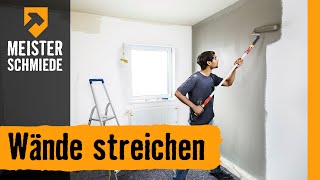 Wände streichen  HORNBACH Meisterschmiede [upl. by Nylde]