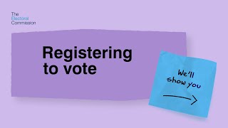 Quick guide to voting  Registering to vote in England [upl. by Bigford399]