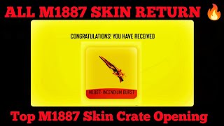 NEW M1887 INCUBATOR  M1887 NEW SKIN ATTRIBUTES CONFIRM  NEXT GUN SKIN INCUBATOR IN FREE FIRE [upl. by Ronym]