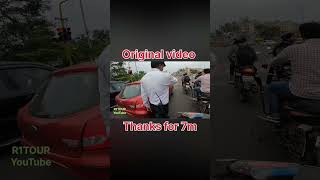 Police se ho gaya panga🥵 automobile motovlog roadrage traffic rider bike streetrideridesafe [upl. by Yerahcaz]