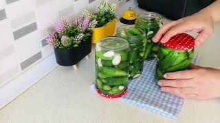 TURKISH STYLE GHERKİN PICKLE RECIPE 🧿 PICKLE RECIPES 🎯 [upl. by Jueta914]