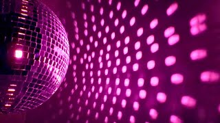 Pink Disco Ball Background Party Spinning Lights [upl. by Tezile]