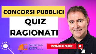 Quiz ragionati per superare concorsi pubblici [upl. by Valda279]