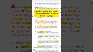 Regular Insulin amp NPH Insulin Combine both types of insulin In same Syringe [upl. by Anirahs]