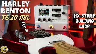 Harley Benton TE20 MN loop amp jam   Line 6 HX Stomp  Looper using different presets [upl. by Sowell978]