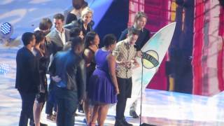 Glee cast at Teen Choice Award 2013 [upl. by Yhtomiht]