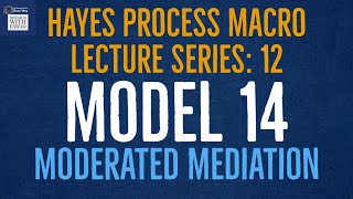 12 SPSS Hayes Process Macro  Model 14  Moderated Mediation [upl. by Orban]