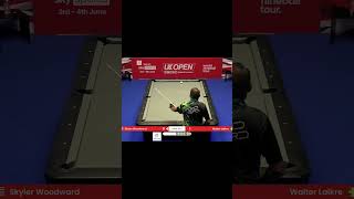 BACKTOBACK JUMPSHOT BY SKYLER WOODWARD shorts billiards nineball 9ballpool highlightreel [upl. by Sarah271]