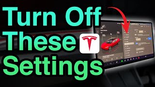 Tesla Settings to TURN OFF Before You Drive [upl. by Birdie]