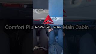 DELTA COMFORT PLUS VS MAIN CABIN SEAT COMPARISON ON BOMBARDIER CRJ900  MCI to JFK travel Delta [upl. by Lletram]