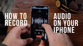 How to Record Audio with your iPhone  Voice overs Notes and Dictation [upl. by Kassel197]