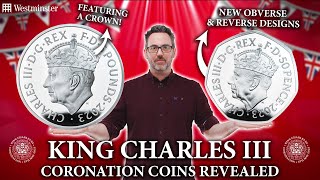 UK Coronation coins revealed  A FIRST in UK coin history [upl. by Oicirtap]