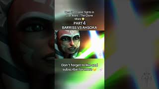 Best lightsaber fights in Star Wars  The Clone Wars PART 4 BARRISS VS AHSOKA starwars ahsoka [upl. by Jerri948]