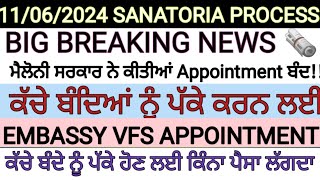 11 june 2024 ITALY 🇮🇹 IMMIGRATION UPDATE IN PUNJABI BY SIBIA SPECIAL EMBASSY VFS SANATORIA PROCESS [upl. by Efinnej]