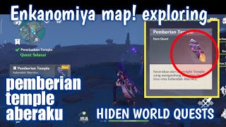 Pemberian temple Aberaku Enkanomiya genshin impact hiden world quests seserahan dari evernight [upl. by Hollister]