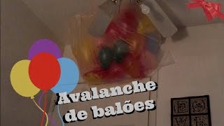 Avalanche de balões  Surpresa criativa para aniversário [upl. by Maidy]