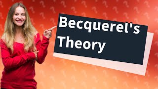 What was Henri Becquerels theory [upl. by Enirol500]