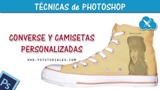 Converse y camisetas personalizadas  Photoshop Tutorial [upl. by Brocklin562]