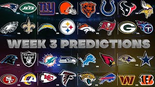 NFL Week 3 Predictions [upl. by Muhcan2]