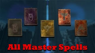 Skyrim  All Master Spells [upl. by Akirdnas847]