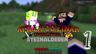 Atilla og Einar overlever Steinalderen  Episode 1  TerraFirmaCraft på norsk [upl. by Aerdnael]